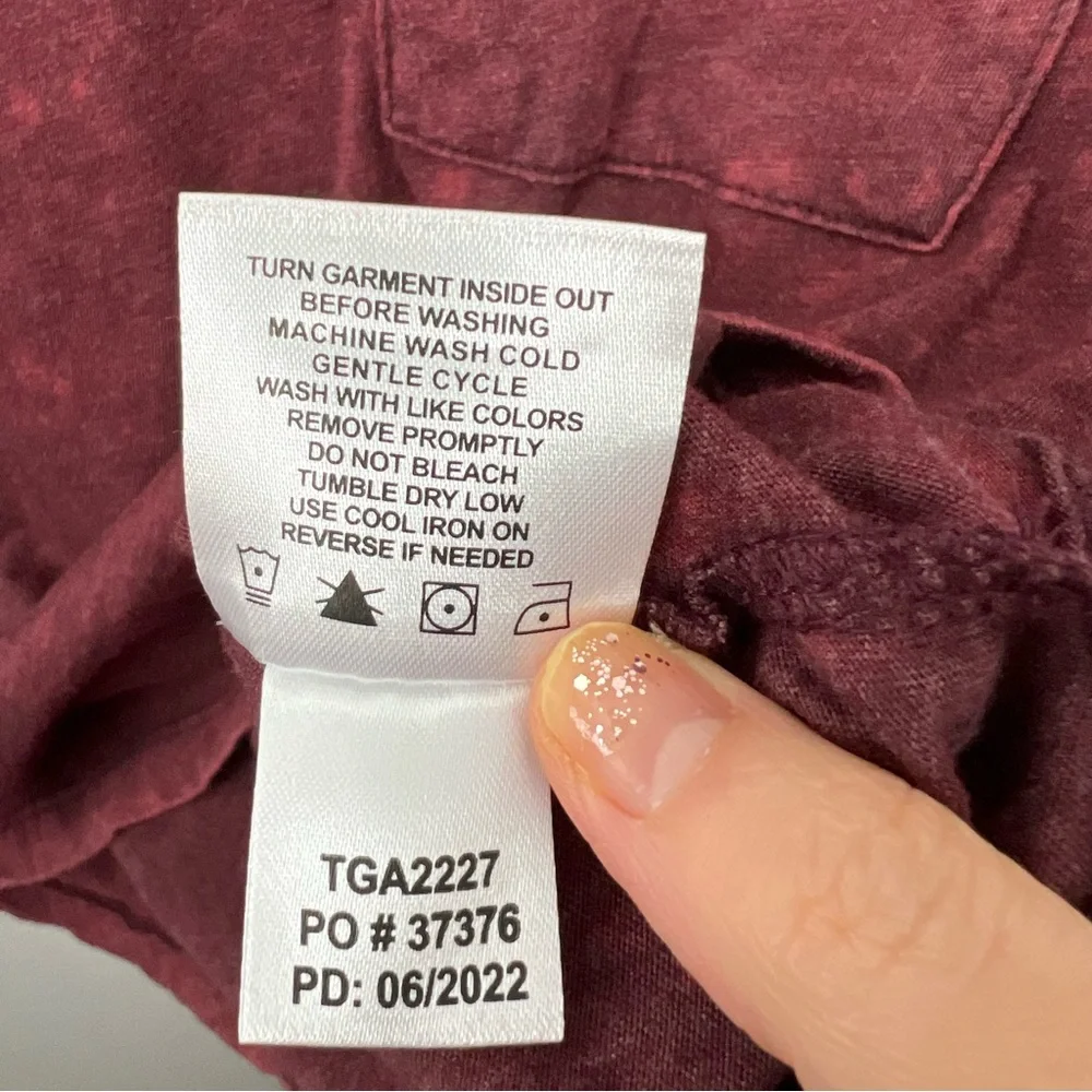 Threads 4 Thought NWT Burgundy Shirt